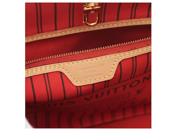 Sac tote Monogram Neverfull MM M41177 de Louis Vuitton Marron - vue 4