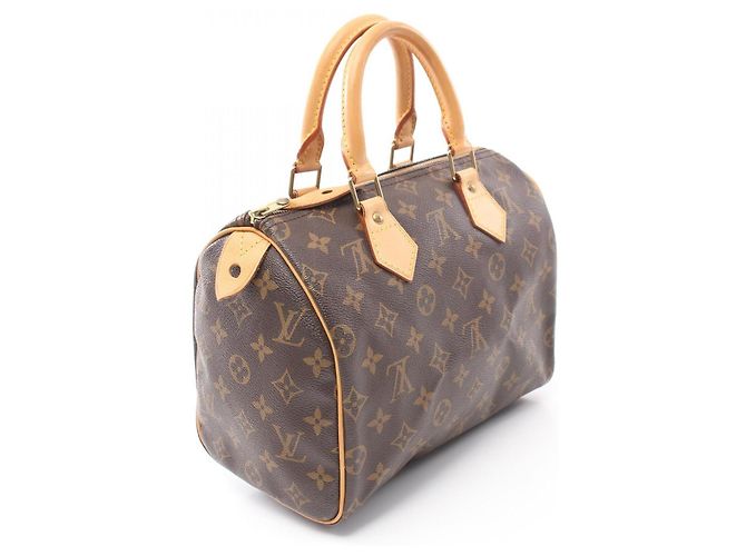 Sac à main Louis Vuitton Monogram Speedy 25 M41528 Marron - vue 2
