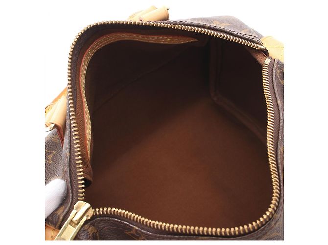 Sac à main Louis Vuitton Monogram Speedy 25 M41528 Marron - vue 3