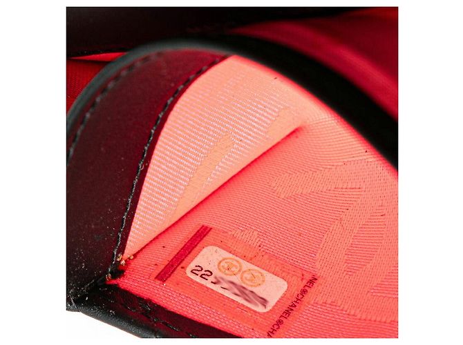 Tarjetero de piel de cordero Coco Mark de la línea Cambon de Chanel Negro - vista 6