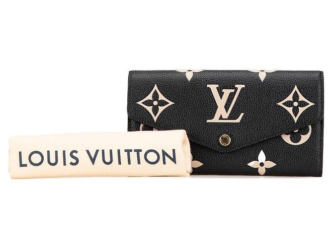 Sarah Carteira Bicolor Monogram Empreinte Louis Vuitton Preto - vista 8