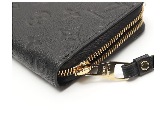 Louis Vuitton Monogram Empreinte Leather Zippy Wallet M61864 Black - view 5