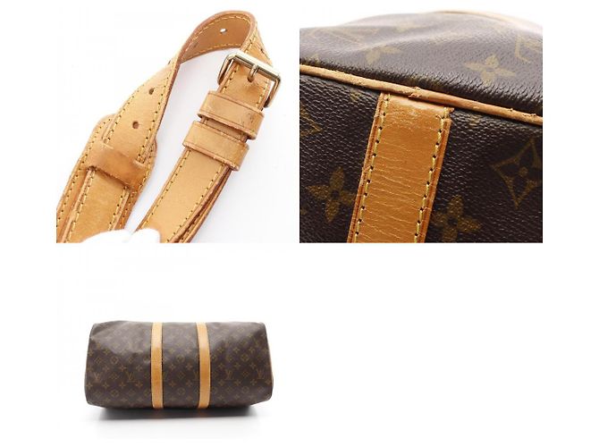 Sac Boston Monogram Keepall Bandoulière 45 M41418 de Louis Vuitton Marron - vue 10