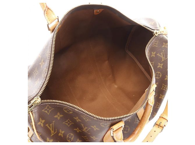 Sac Boston Monogram Keepall Bandoulière 45 M41418 de Louis Vuitton Marron - vue 3