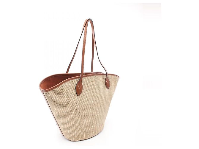 Louis Vuitton Knit Raffia Saint Jacques Tote Bag M59963 Beige - view 2