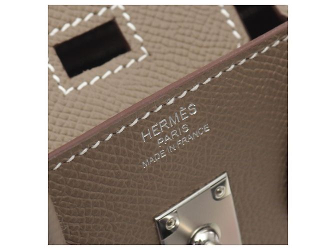 Hermès Sac à main Hermes Birkin Sellier 25 Marron - vue 4