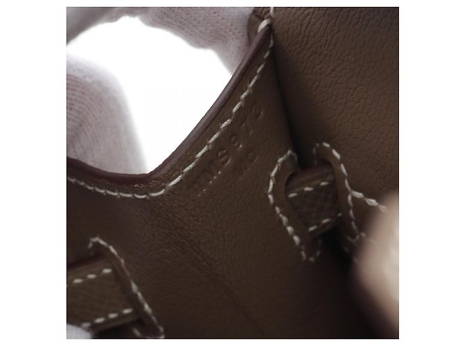 Hermès Sac à main Hermes Birkin Sellier 25 Marron - vue 5