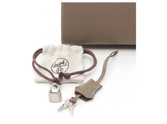 Hermès Sac à main Hermes Birkin Sellier 25 Marron - vue 6