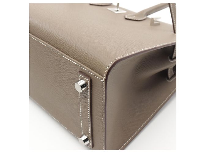 Hermès Sac à main Hermes Birkin Sellier 25 Marron - vue 7