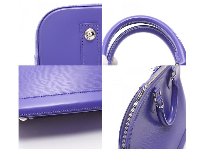 Bolso Alma PM de cuero Epi Louis Vuitton M4060G Púrpura - vista 10