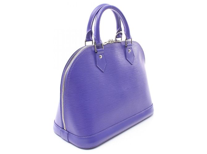 Bolso Alma PM de cuero Epi Louis Vuitton M4060G Púrpura - vista 2