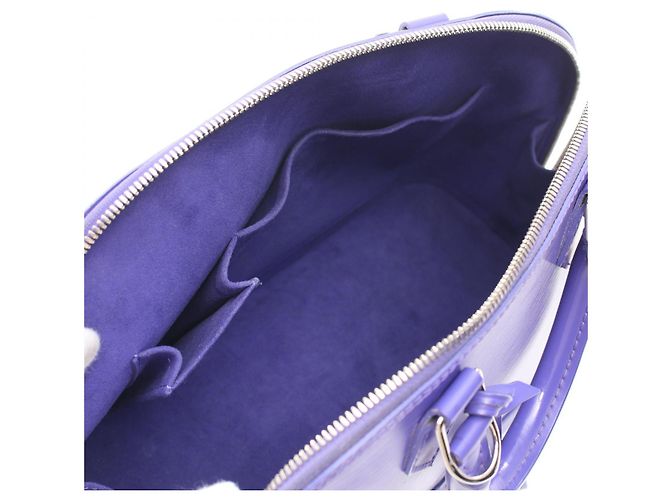Bolso Alma PM de cuero Epi Louis Vuitton M4060G Púrpura - vista 3