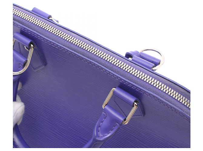 Bolso Alma PM de cuero Epi Louis Vuitton M4060G Púrpura - vista 8
