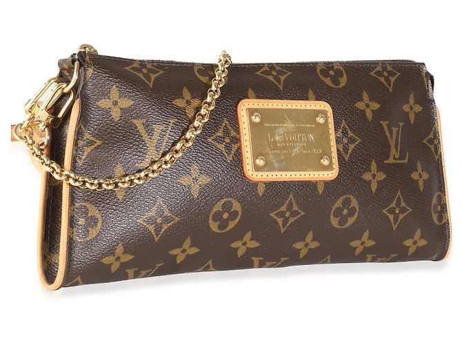 Eva Clutch Sophie in tela Monogram Louis Vuitton Marrone - vista 4