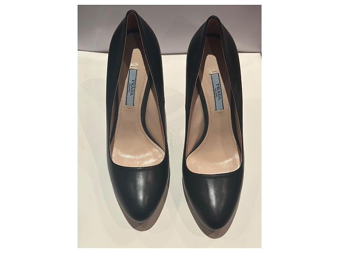 Décolleté Prada in pelle nera Nero - vista 4