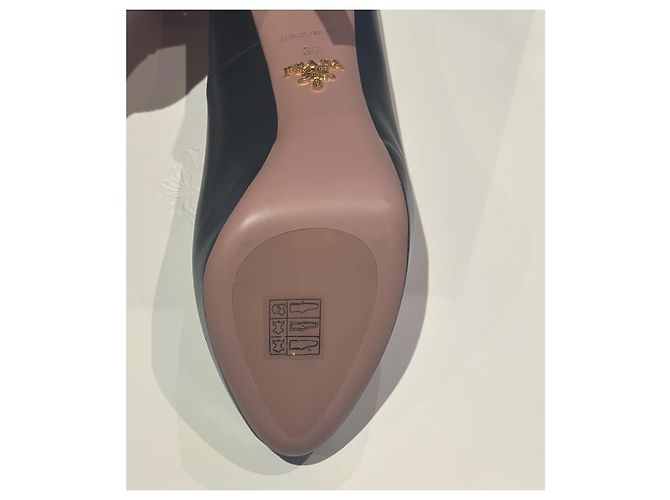 Décolleté Prada in pelle nera Nero - vista 5