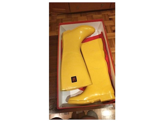 Botas de agua Carolina Herrera Amarillo - vista 4