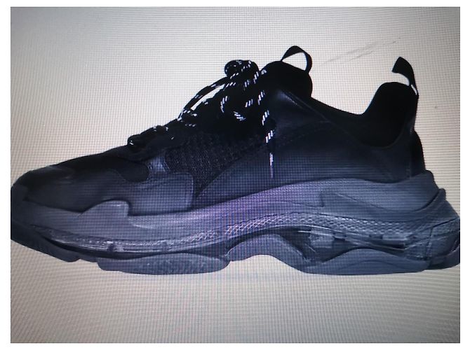 Balenciaga Triple S Clear Sole per Uomo in Nero - vista 2