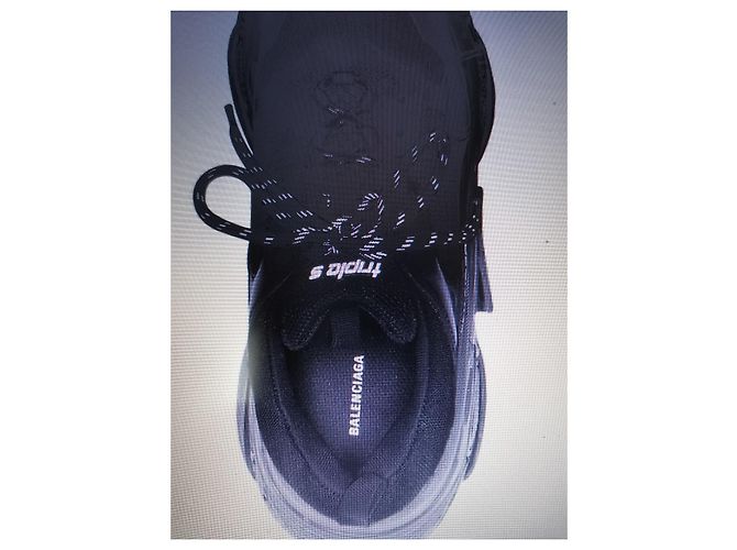 Balenciaga Triple S Clear Sole per Uomo in Nero - vista 4