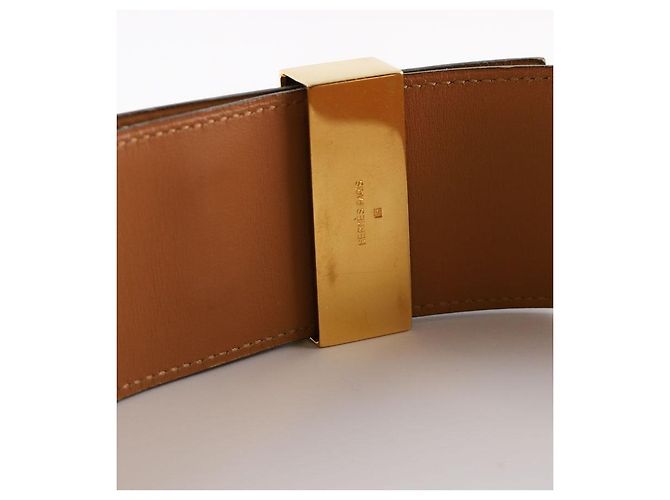 Hermès Cinturón de cuero negro - vista 3