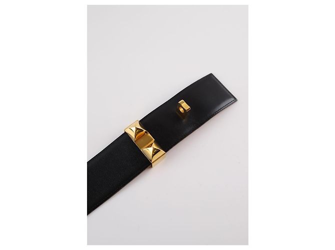 Hermès Cinturón de cuero negro - vista 5