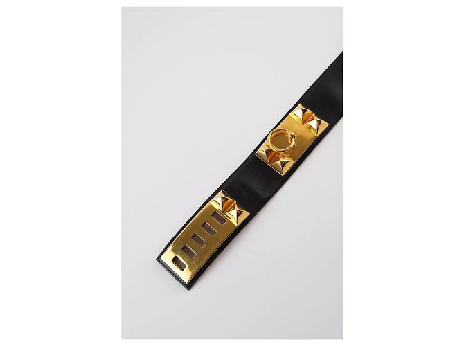 Hermès Cinturón de cuero negro - vista 6