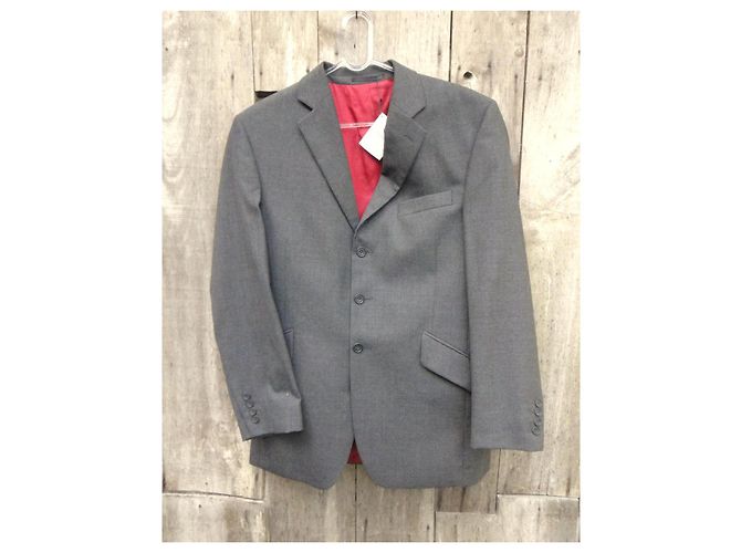 Hackett London Grey Wool Blazer Jacket - view 2