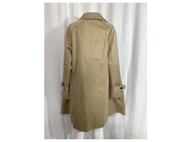 Abrigo trench de algodón marrón Sacai con inserto de vestido Castaño - vista 9