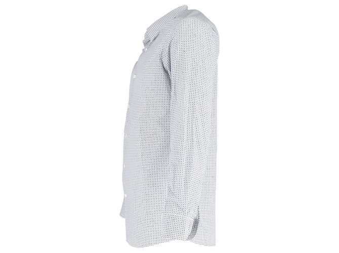 Camicia a maniche lunghe con bottoni stampata Ermenegildo Zegna in cotone blu Blu chiaro - view 2
