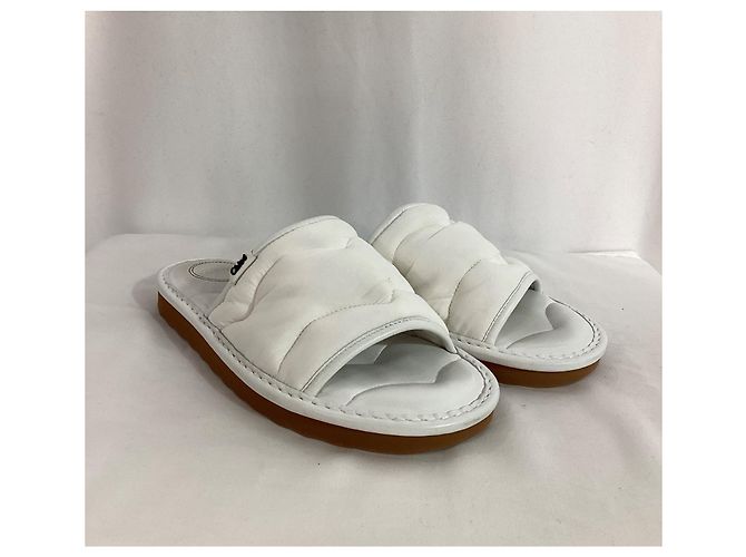 Chloé Maxie Sandali Piattaforma Slip-on in Nylon Bianco - vista 18