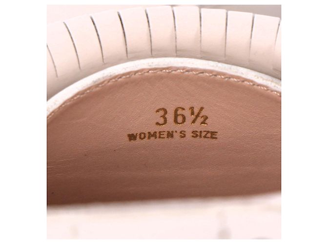 Mocassini Tod's con dettagli a nappina e catena in pelle bianca Bianco - vista 7