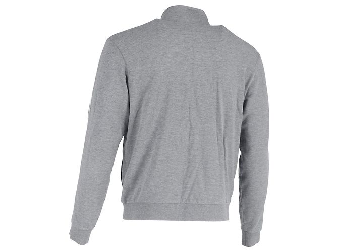 Grau Baumwoll-Trackjacke mit gesticktem Ermenegildo Zegna-Logo - Ansicht 3