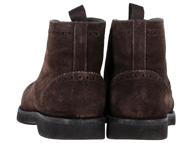 Stivali Chukka con taglio laser Tom Ford in suede marrone - vista 5