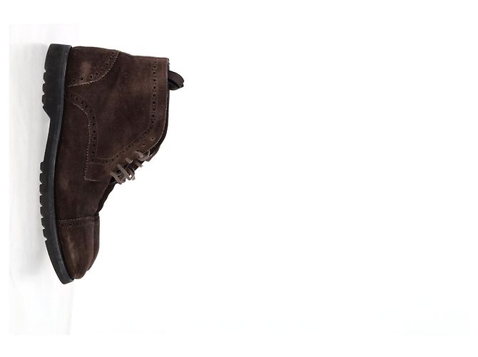 Stivali Chukka con taglio laser Tom Ford in suede marrone - vista 7