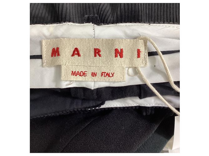 Falda Mini A-Line Marni en pana negra Negro - vista 5