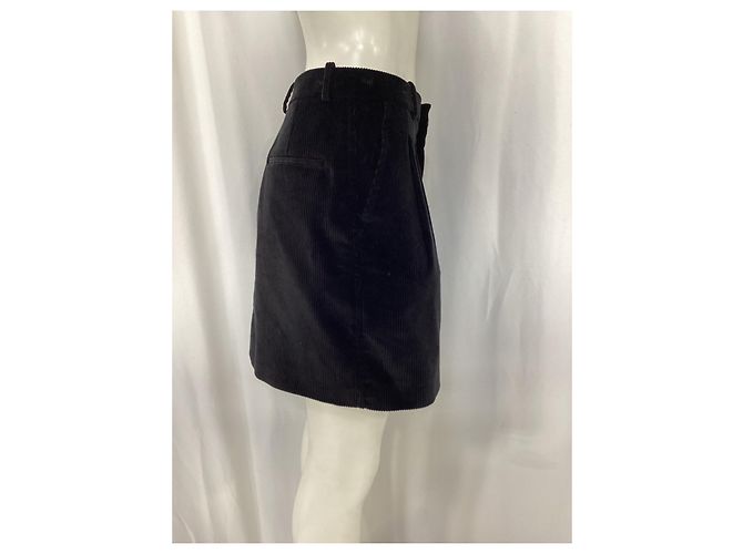 Falda Mini A-Line Marni en pana negra Negro - vista 7