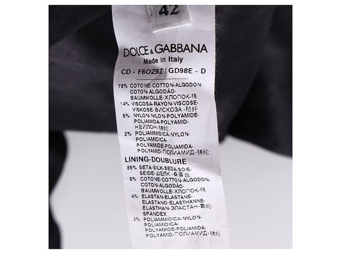 Vestido mini de algodón negro y rojo con detalles de encaje de lunares de Dolce & Gabbana - vista 5