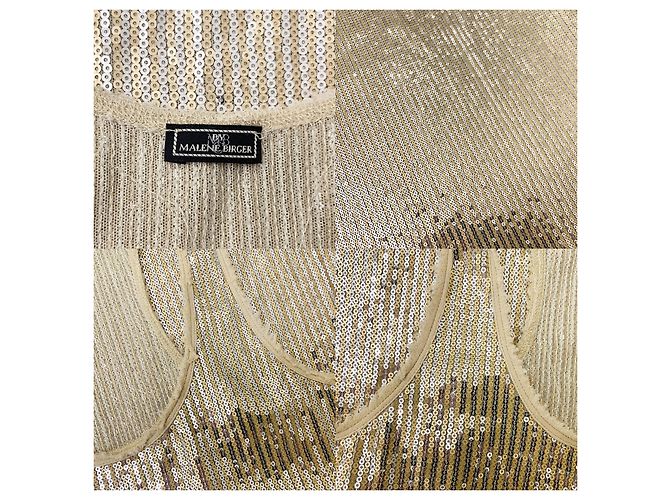 By Malene Birger Top da corsa con paillettes in oro e argento metallico M di Malene Birger D'oro - vista 10