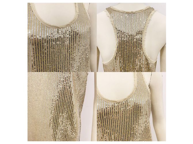 By Malene Birger Top da corsa con paillettes in oro e argento metallico M di Malene Birger D'oro - vista 11