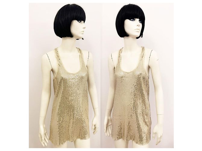 By Malene Birger Top da corsa con paillettes in oro e argento metallico M di Malene Birger D'oro - vista 4