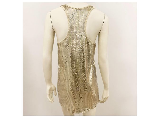 By Malene Birger Top da corsa con paillettes in oro e argento metallico M di Malene Birger D'oro - vista 6