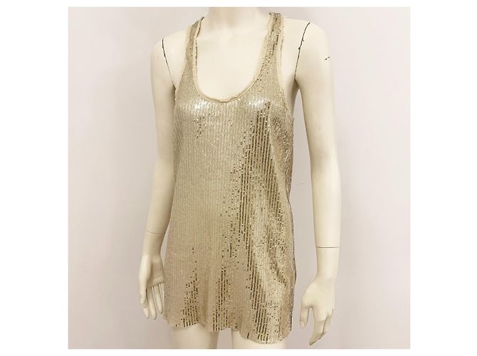 By Malene Birger Top da corsa con paillettes in oro e argento metallico M di Malene Birger D'oro - vista 7