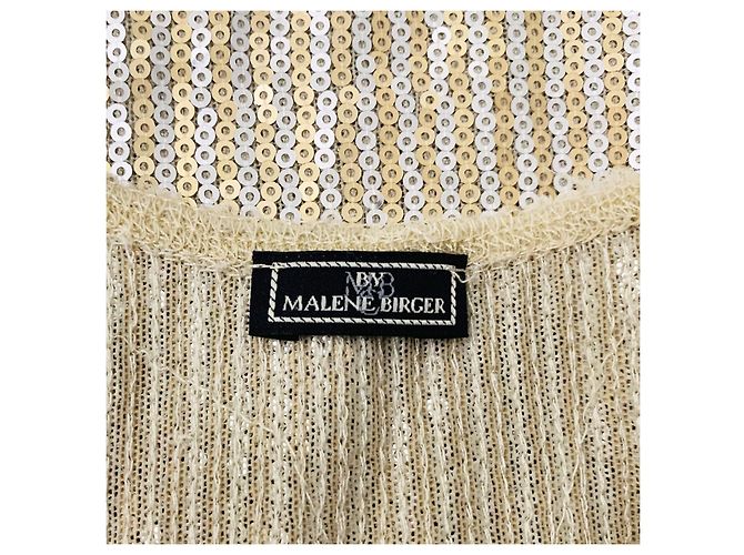 By Malene Birger Top da corsa con paillettes in oro e argento metallico M di Malene Birger D'oro - vista 9