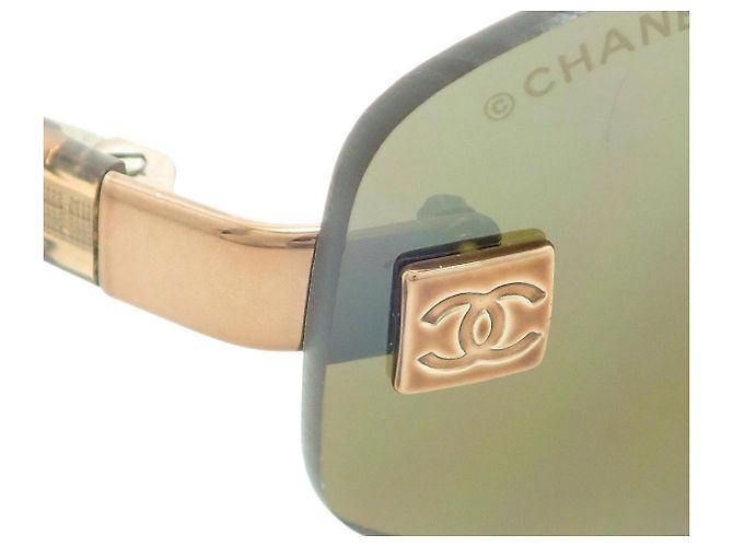 Gafas de sol sin montura bronce verde oscuro Chanel 4057 - vista 5