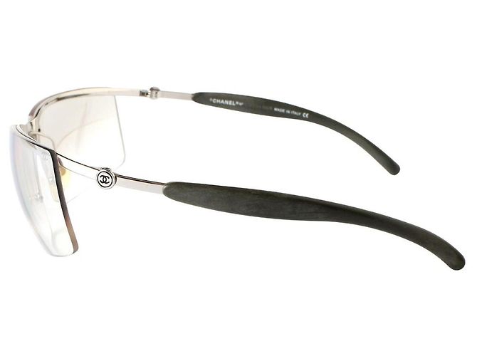 Chanel Silbergraue Gradient Randlose Sonnenbrille 4009 - Ansicht 4