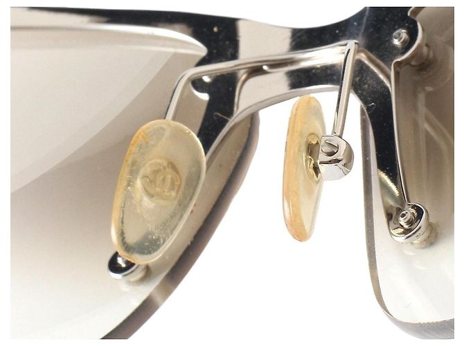 Chanel Silbergraue Gradient Randlose Sonnenbrille 4009 - Ansicht 9