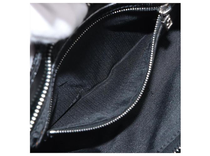 Borsa a tracolla Baguette in paillettes nere e perline Fendi Nero - vista 7