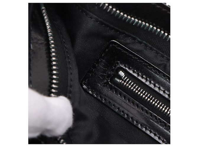 Borsa a tracolla Baguette in paillettes nere e perline Fendi Nero - vista 9
