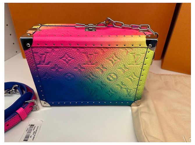 Scatola clutch illusione Louis Vuitton Rosa - vista 4