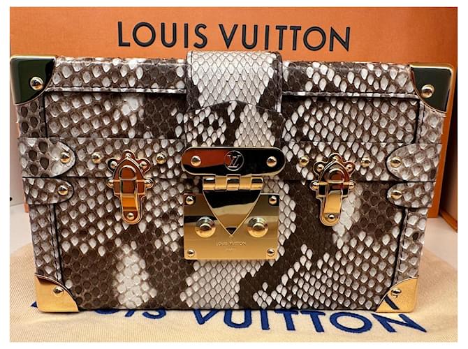 Python Clutch von Louis Vuitton Beige - Ansicht 2